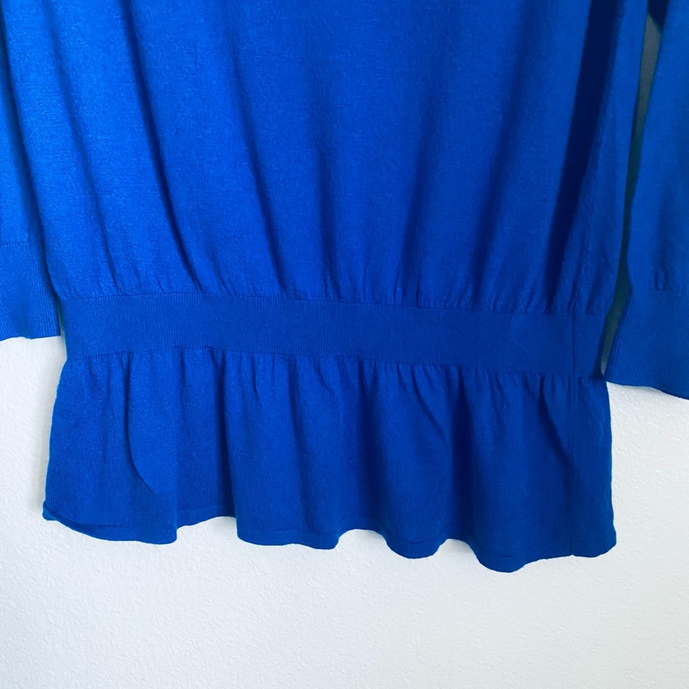 Ann Taylor Vibrant Blue Knit Top - Picture 2 of 10